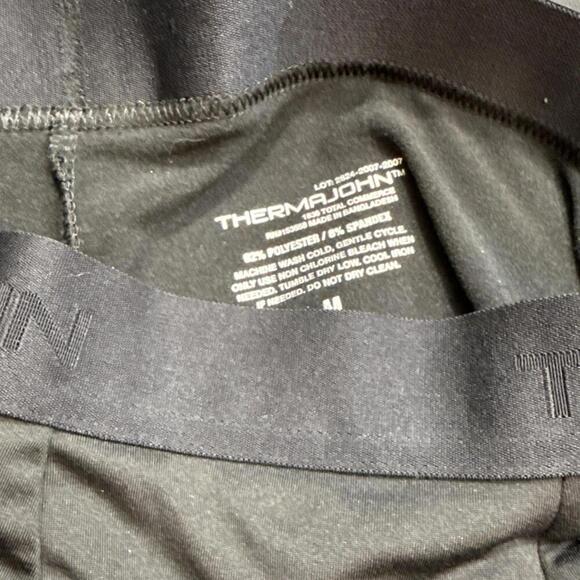 Thermajohn Moisture Wicking Comfortable Thermal Pants BL8 Black Men's Size M - Picture 3 of 7